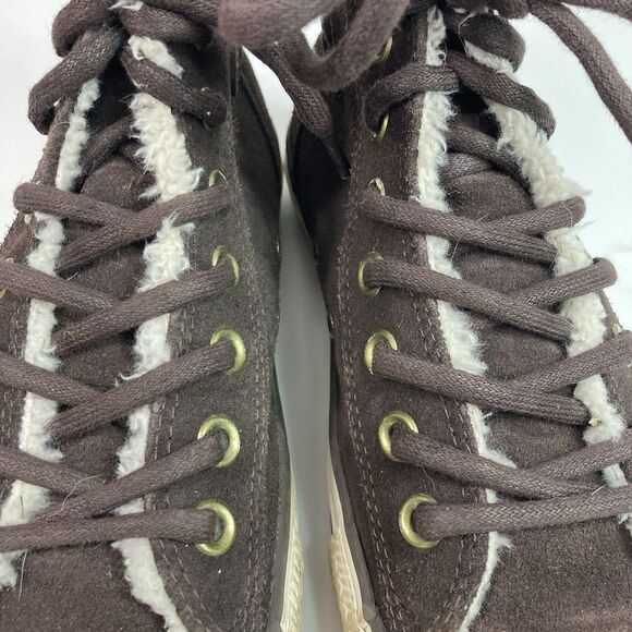 Converse Chuck Taylor All-Star Chelsee Women's 9 Brown Leather High Tops 549597C - Picture 6 of 12